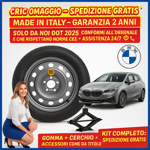 Kit ruotino scorta bmw - ruotino, di
